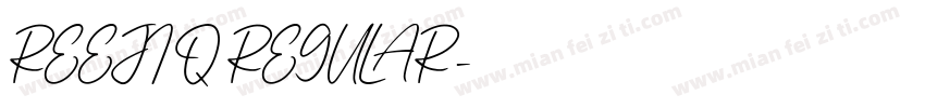 REEJI Q REGULAR字体转换